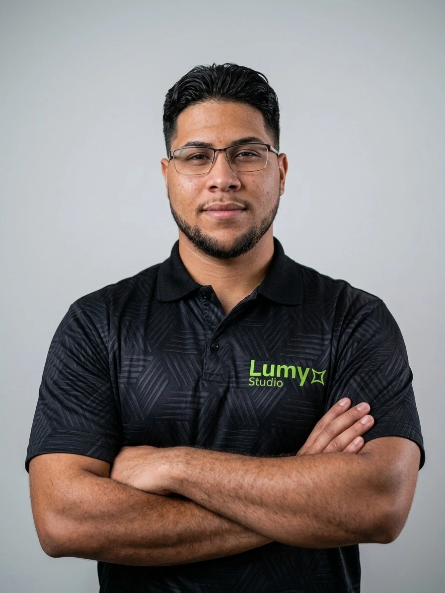 Retrato do fundador da Lumyx Studio